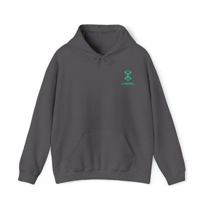 Loading Turquoise Logo "Classics" Collection Hoodie in Charcoal