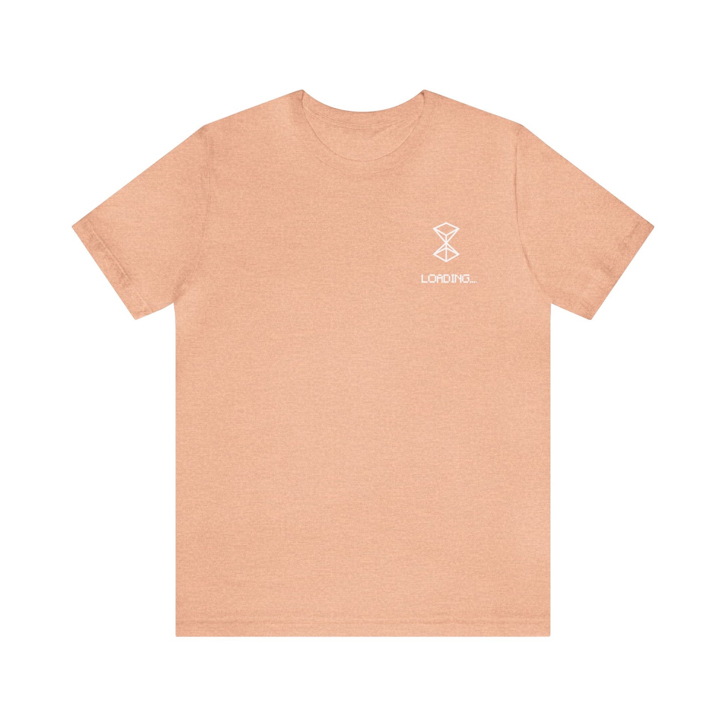 Loading White Logo "Classics" Collection Tee in Heather Peach