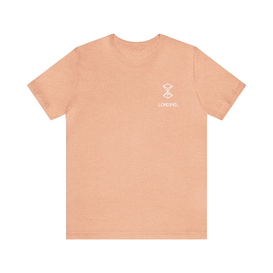 Loading White Logo "Classics" Collection Tee in Heather Peach