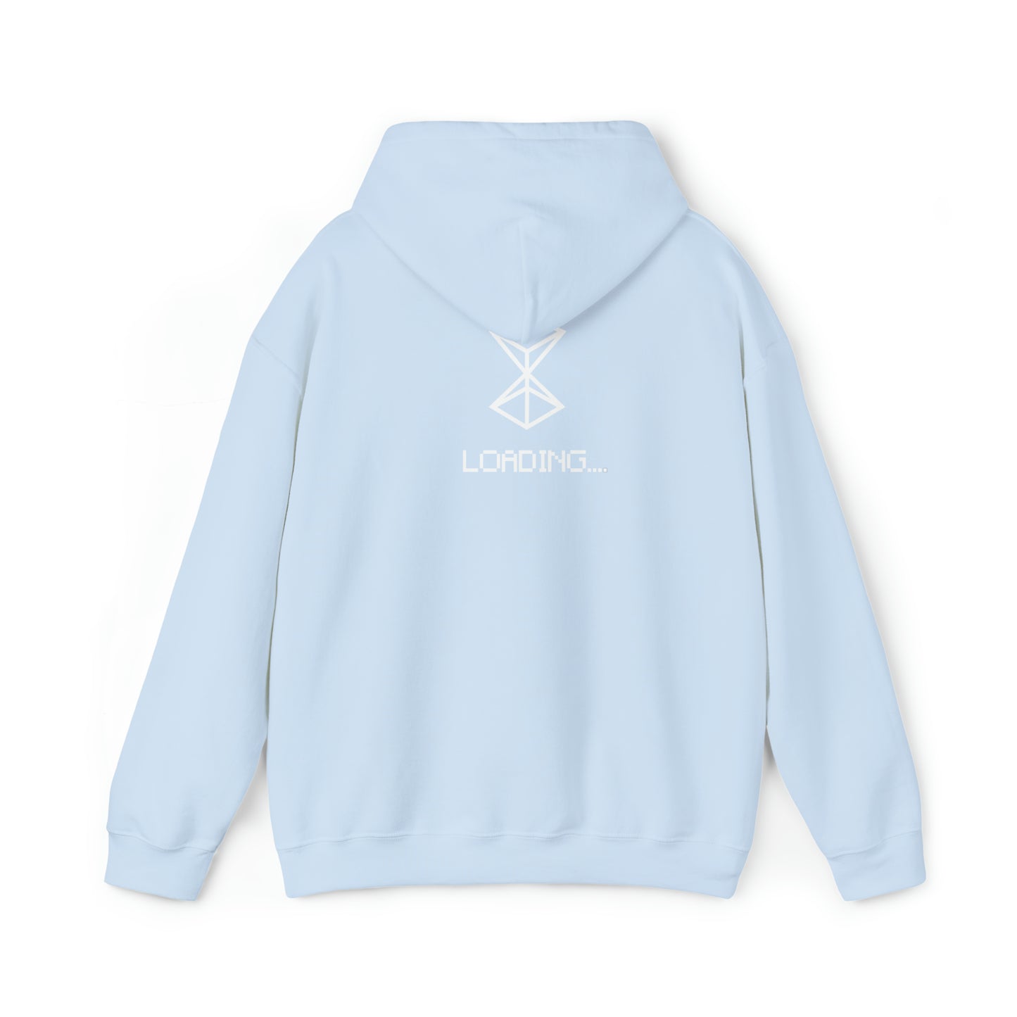 Loading White Logo "Classics" Collection Hoodie in Light Blue