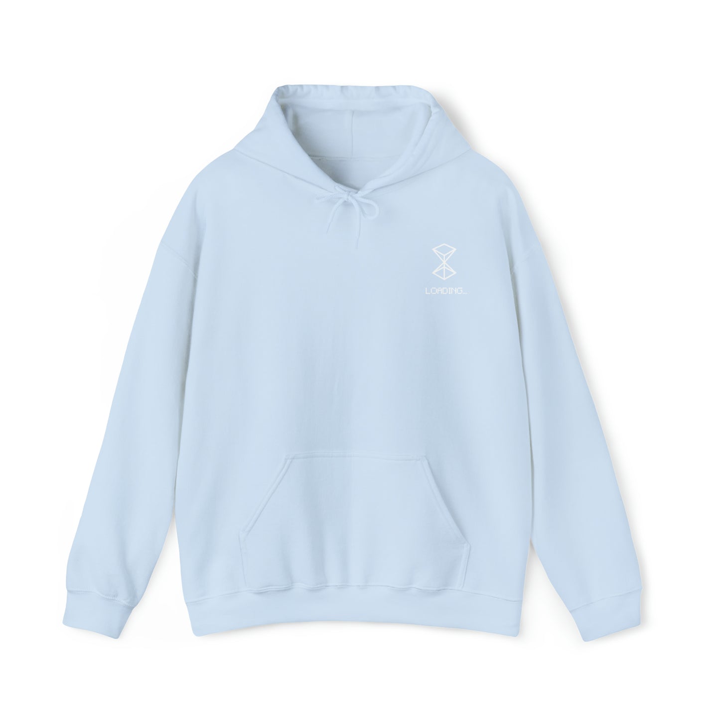 Loading White Logo "Classics" Collection Hoodie in Light Blue