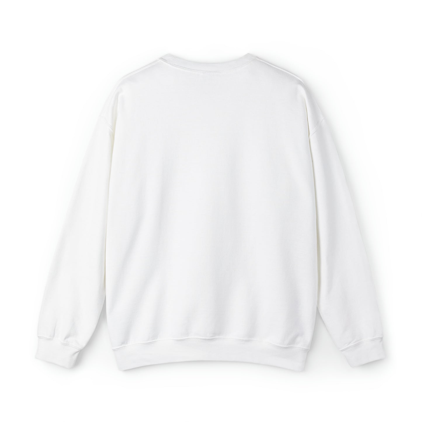 Mismatched Letters "Classics" Collection Crewneck Sweatshirt in White