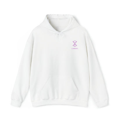 Loading Pink Logo "Classics" Collection Hoodie in White