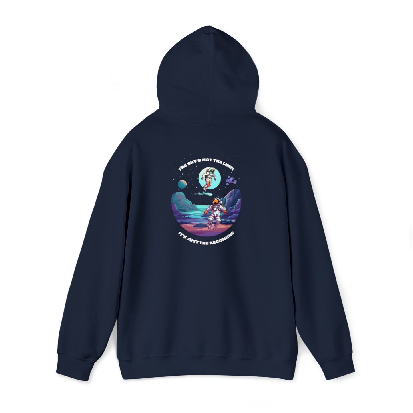 Astronaut Graphic Logo "Classics" Collection Hoodie in Navy